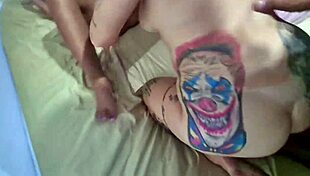 Friends Sharing Intimate Moments in Threesome