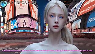 21yo blonde doll visits new york in hentai joi