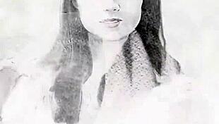 Stunning Brunette Model Undresses Outdoor in Lingerie