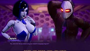 in subverse episode 1, the hot robot slut sucks my dick in space