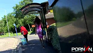 Redhead Ebony Goddess Pisses Nude Outdoors In Public