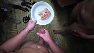 Yo, sneaking into the base with a gagged uniform babe!