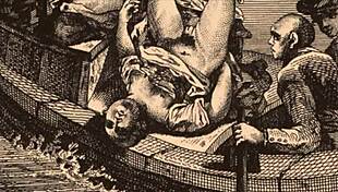 Vintage erotic drawings depict sensual scenes