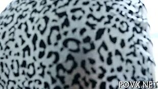 Cute young European teen sucks and fucks shaved pussy wickedly