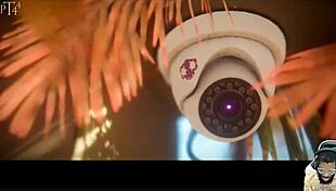 sombra watches natasha's bald pussy deepthroat at gloryhole