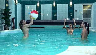 blowjob session with kari, mea melone, and victoria daniels