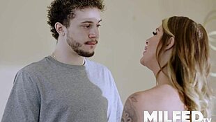 Hot Step Mom Flashes Big Tits to Seduce Me