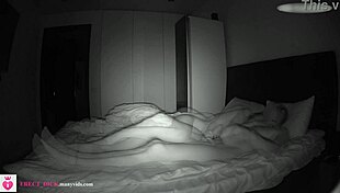 Hidden cam catches 18 year old teen cheating with natural tits