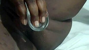 squirty waterfall from fucking ass with dildo