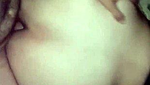 He eats the chubby girlfriend's ass and cums inside her.