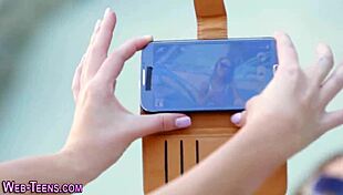 i'm watching these skinny teens with glasses licking each other so hotly