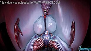 Dasharky3d features doom summoner in hentai anime with cum and pussy