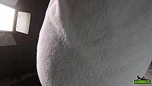 AFTER bath, YOUNG LATINA with BIG ASS wants to FUCK stella smeets and samuray farias