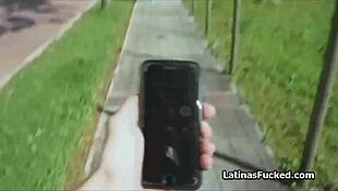 Super cute latina amateur navigates her first casting interview