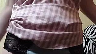 Gaylingerie's Elza's hot panty scene with a happy ending