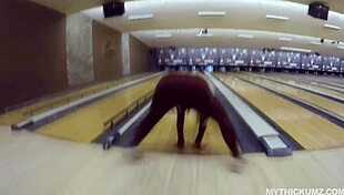 busty blonde with bubble butt pounded after bowling. curvy action awaits.