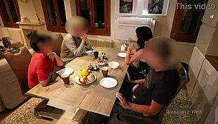 Pulled giant cock in restaurant feels extreme