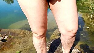 This hairy wife goes nude in public exhibition