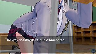 Karin Feels Love Under The Desk In Her School Blazer During Oral.