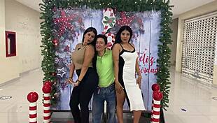 Celebrating New Year And Birthday With Homemade FFM Threesome Delight