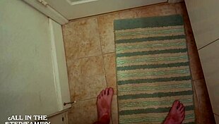 My nurse stepmom examines my big penis in lingerie