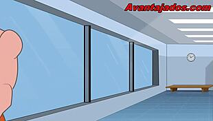 Cartoon Muscular Slut Fucks In Academy 😏