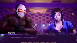 in subverse episode 1, the hot robot slut sucks my dick in space