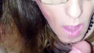 Jenna SUCKS Some BIG WHITE COCK in Deepthroat Session