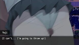 Blonde Cums on Thighs Publicly