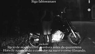 Married Woman Exposes Skirt To Cuckold Outdoors