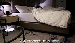 stepmom and son act crazy in hotel room roleplay.