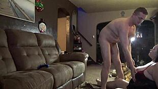 Pregnant Milf Enjoys Intimate Creampie Moment