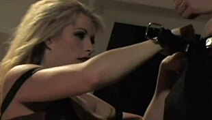 Alexandra performs a cock dance for her birthday celebration