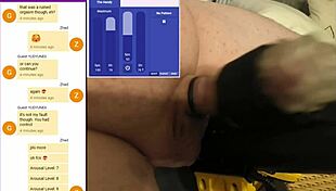 European slave gets jerked off multiple times in chat