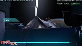 Futa3dx horny blue hair bitch sucks futa cock in anime hentai