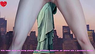 21yo blonde doll visits new york in hentai joi