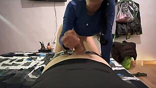 What a blowjob from my friend's wife!