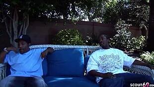 BBW Ebony Mom Skyy Black in Rough MMF Threesome with Big Dicks