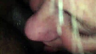 Specific Scene of Pretty Blonde Slut Sucking Big Black Cock with Cum