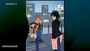 Young crossdresser plays with virgin ass using toys outdoors 😈