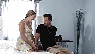 blonde flirty step sister squirts a lot during fingering 😏