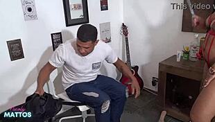 Student Cums in Hot Teacher's Mouth After Assfucking