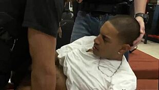 police apprehend gay robbery suspect with intense blowjob action