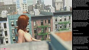 big apple small gesture in 3d cartoon sex episode