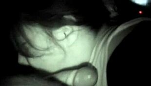 Emotional Webcam Session Where Prostitute Gives Blowjob For 20 Pounds On The Road