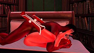 Christmas cheer in anime cartoon