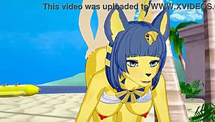 Ankha Gets Fucked On The Beach!