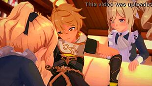 Maids Jean In Genshin Impact Hentai Threesome