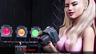 Beautiful boobs and big nipples are on display in this cartoon porn video