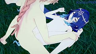 Faruzan And Layla Fuck Aether Hard In Genshin Hentai!